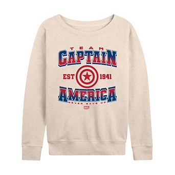 Women's Marvel Captain America French Terry Long Sleeve Tee