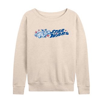 Women's Star Wars Millennium Falcon Americana French Terry Long Sleeve Tee