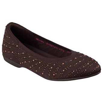 Skechers® Cleo Luxe Spark Women's Slip-On Round Toe Flats