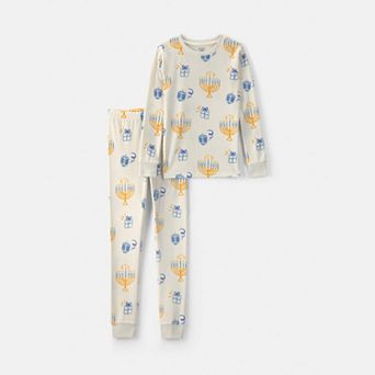 Boys 4-14 Carter's 2 pc Dream Plush Hanukkah Pajama Top & Pajama Bottoms Set