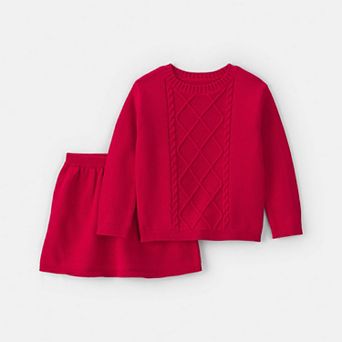 Toddler Girls Carter's 2 pc Holiday Sweater & Skirt Set