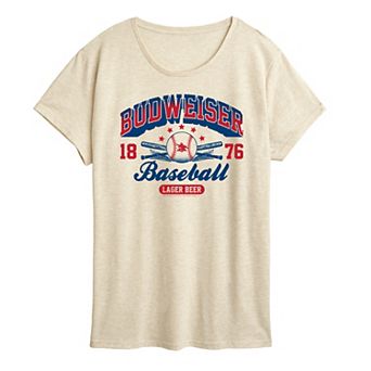 Women's Budweiser Baseball Americana Graphic Tee