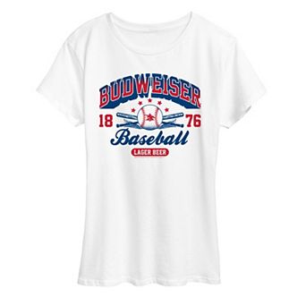 Women's Budweiser Baseball Americana Graphic Tee