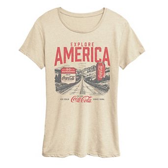 Women's Coca-Cola Explore America Distressed Graphic Tee