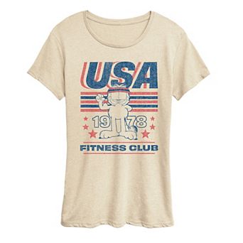 Women's Garfield USA Distressed Graphic Tee