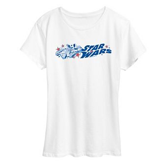 Women's Star Wars Millennium Falcon Americana Graphic Tee