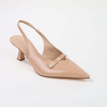 Caris Patent Slingback Pump