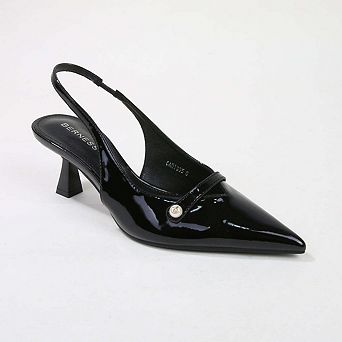 Caris Patent Slingback Pump