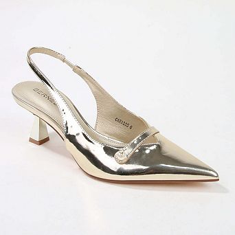 Caris Patent Slingback Pump