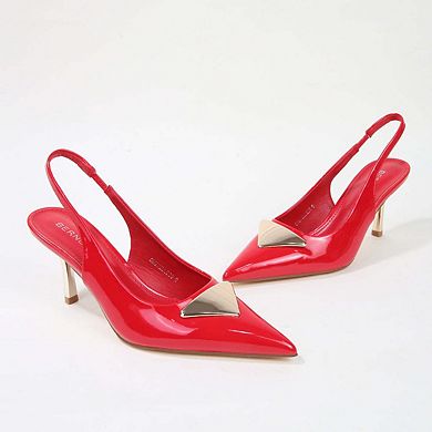 Chevelle Slingback Pump with Metallic Accent