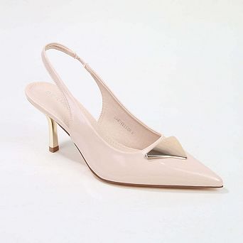 Chevelle Slingback Pump with Metallic Accent