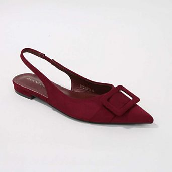 Rossana Slingback Flats with Ornamental Buckle
