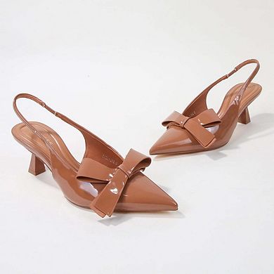 Calliope Slingback Kitten Heels