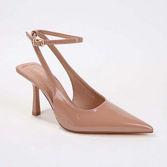 Carmia Crisscross Ankle Strap Stiletto Heels