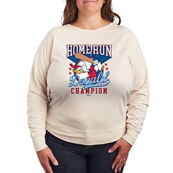 Plus Size Disney's Donald Duck French Terry Long Sleeve Tee