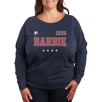 Plus Size Barbie Americana Jersey French Terry Long Sleeve Tee