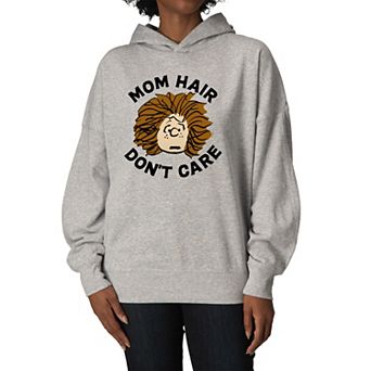 Women's Peanuts Peppermint Patty Oversized Fleece Hoodie Sweatshirt