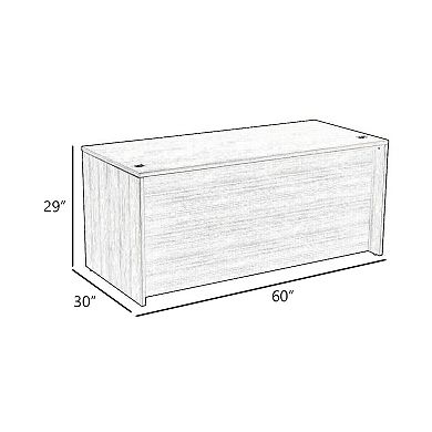 Nea Desk Shell, Commercial Top, Wood
