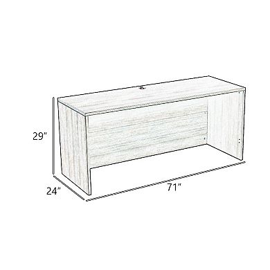 Jeny Office Credenza Shell with Modesty Panel