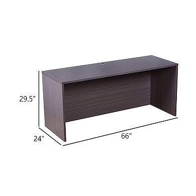 Reo Credenza, Rectangular Top, Wood