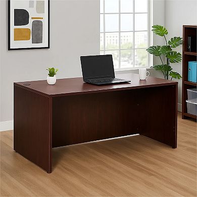 Nea Desk Shell, Workstation Top, Wood