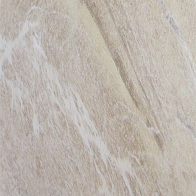 Table Lamp, Water Marble Ceramic and White Linen Shade, 17 Inch