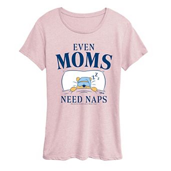 Women's Disney's Winnie The Pooh Even Moms Need Naps Graphic Tee