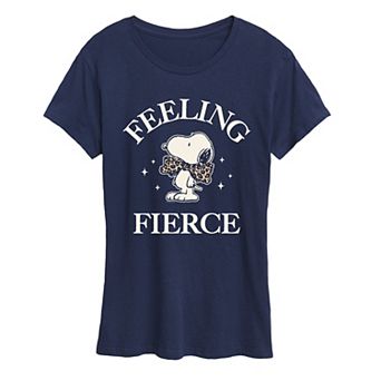 Women's Peanuts Snoopy Feeling Fierce Graphic Tee