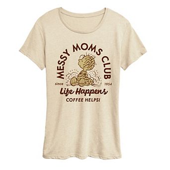 Women's Peanuts Pig-Pen Messy Moms Club Graphic Tee