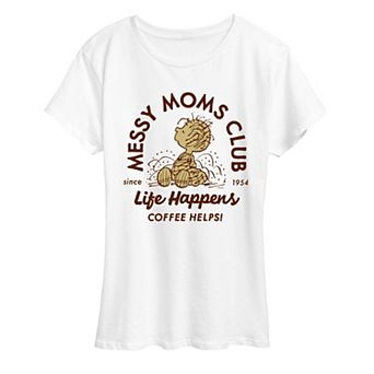 Women's Peanuts Pig-Pen Messy Moms Club Graphic Tee