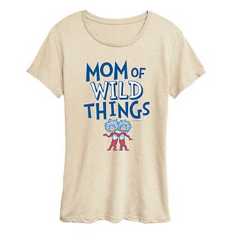 Women's Dr. Seuss The Cat In The Hat Mom Of Wild Things Graphic Tee