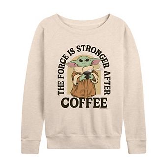 Women's Star Wars The Mandalorian Baby Yoda French Terry Long Sleeve Tee