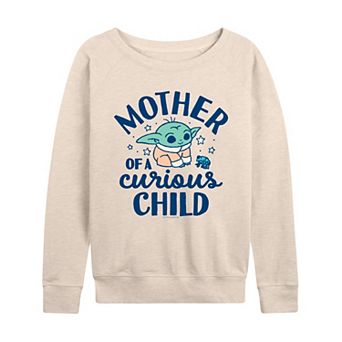 Women's Star Wars The Mandalorian Mother Of A Curious Child French Terry Long Sleeve Tee