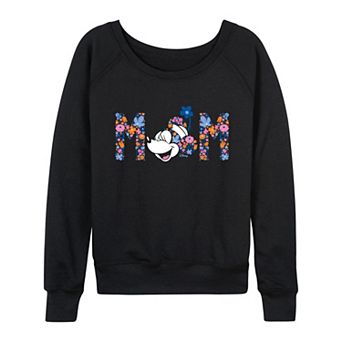 Women's Disney's Minnie Mouse Floral French Terry Long Sleeve Tee