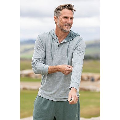 Men's Legendary Whitetails Outdoors Hooded Pullover Performance Henley
