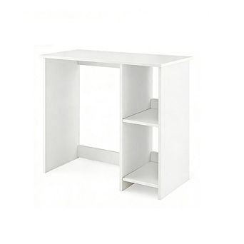 Gymax 31.5'' Small Computer Desk Home Office Study Writing Desk with 2 Compartments