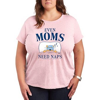 Plus Size Disney's Winnie The Pooh Even Moms Need Naps Graphic Tee