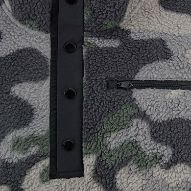 Men's Legendary Whitetails Outdoors Sherpa Fleece Snap Up Pullover