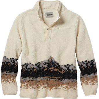 Men's Legendary Whitetails Outdoors Sherpa Fleece Snap Up Pullover