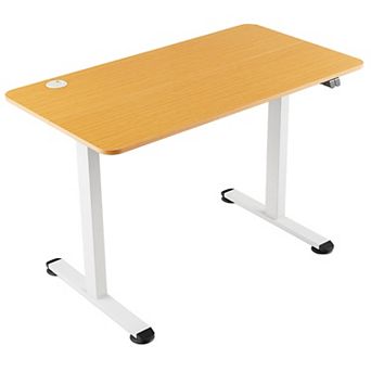 Gymax Electric Standing Desk Adjustable Stand up Computer Desk Anti-collision