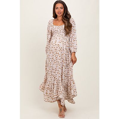 hot pink maxi dress plus size Zapaka Women Dark Fuchsia Plus Size Prom Dress A Line Deep V Neck Formal Dress with Long Sleeves, Dark Fuchsia / US26W