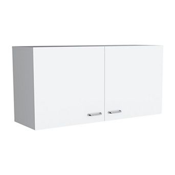 Salento Wall Double Door Cabinet, Two Shelves