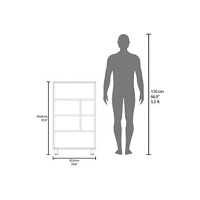 Akiak Bookcase, 6 shelves, 4 legs