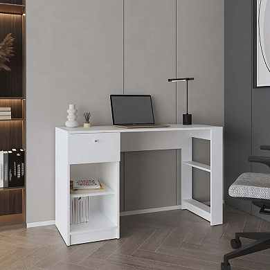 Tolsona Desk, 1 Drawer, 2 Shelves