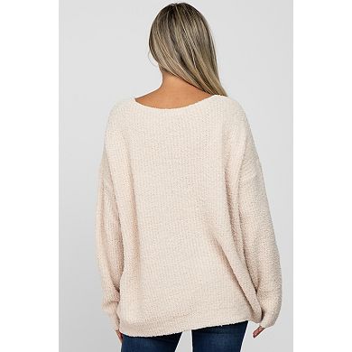 Maternity V-Neck Soft Sweater