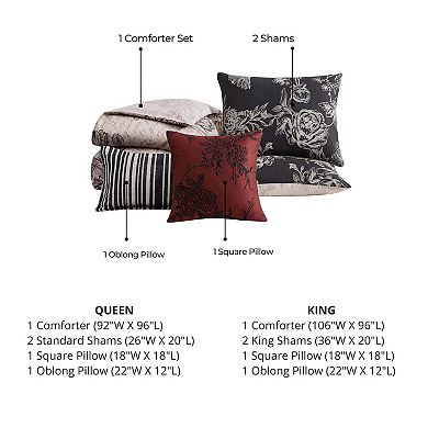 Bebejan French Linen 100 % Cotton Sateen 5 Piece Reversible Comforter Set