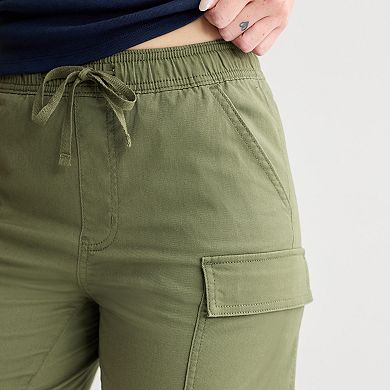 Juniors' SO® High Rise Baggy Cargo Shorts