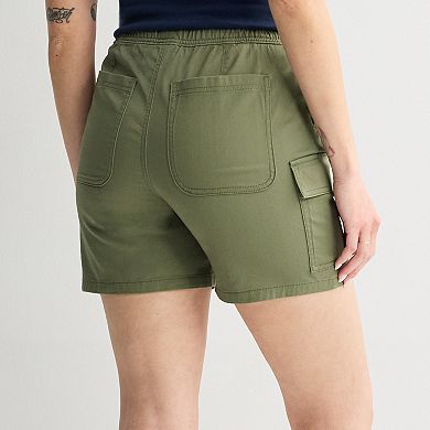 Juniors' SO® High Rise Baggy Cargo Shorts