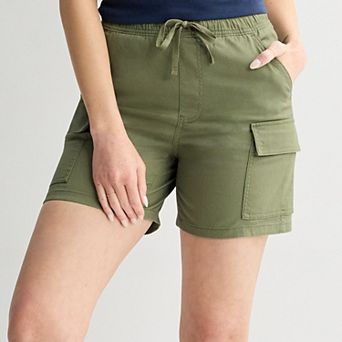 Juniors' SO® High Rise Baggy Cargo Shorts