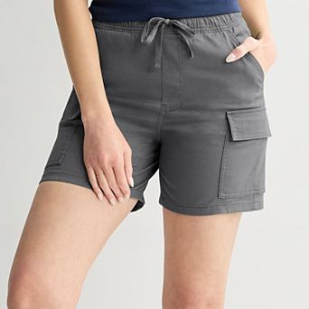 Juniors' SO® High Rise Baggy Cargo Shorts